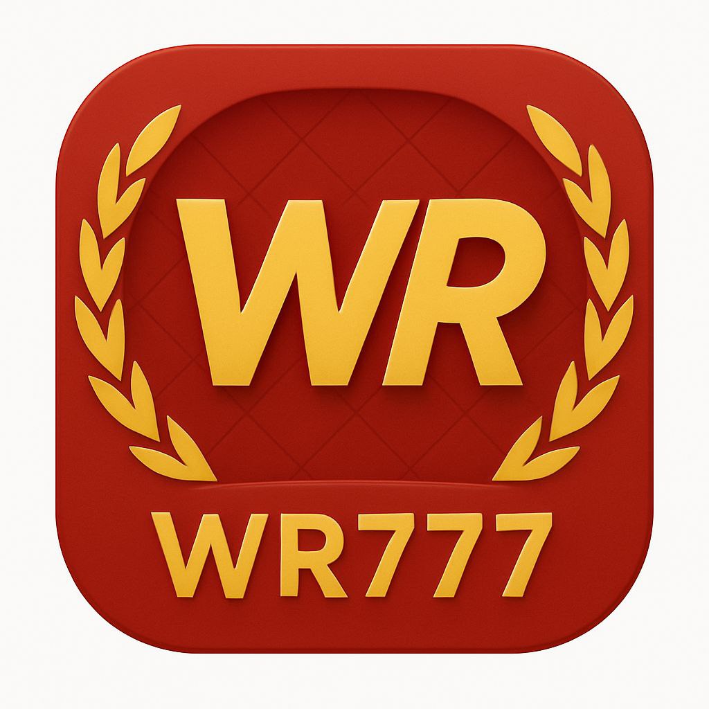WR 777 Game official logo in red – secure online gaming brand
